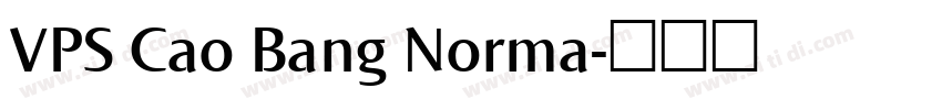 VPS Cao Bang Norma字体转换
